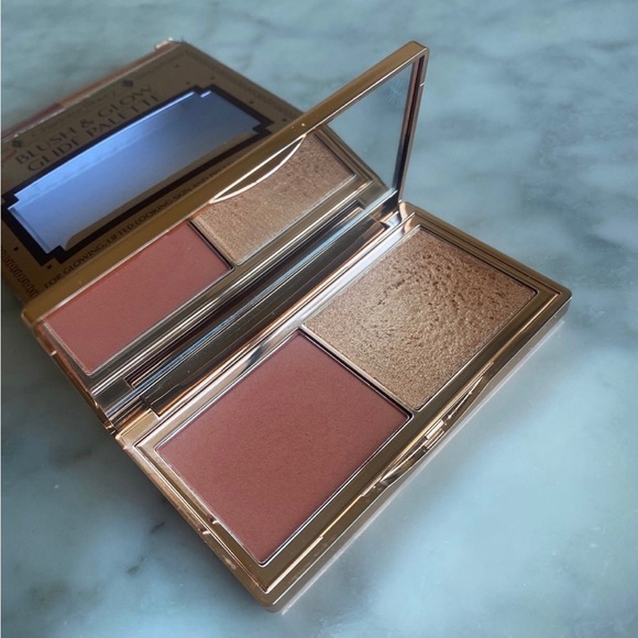 NIB Limited Edition Charlotte Tilbury Mini Hollywood Blush and Glow- Tan/Deep - Picture 2 of 12